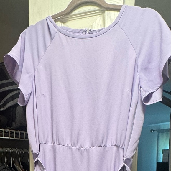 Ann Taylor Purple Fit and Flare Dress - Picture 3 of 6